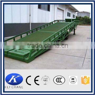 10 ton mobile loading hydraulic yard ramp