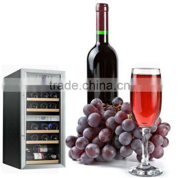 80L refrigerated wooden wine cabinet