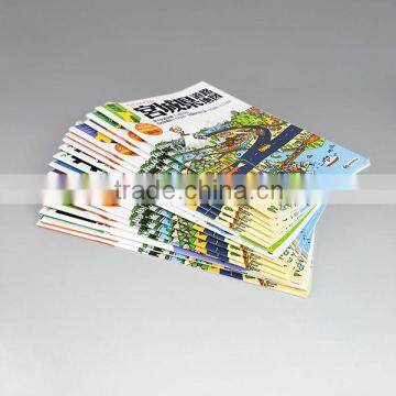 2014 high quality saddle stitching global personal travel map book printing in stitching binding