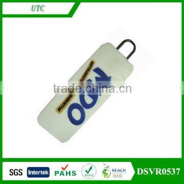 metal zipper puller woven taps with logo zipper puller