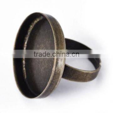 2014 Wholesale Hot Vintage Adjustable Rings Pad Blank