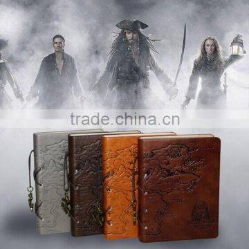 Pirate Captain Jack Sparrow Kraft Paper Notebook Notepad Travel Portable Diary