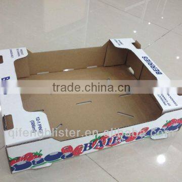 custom vegetable packing box/excellent printed logo packing box for fruit