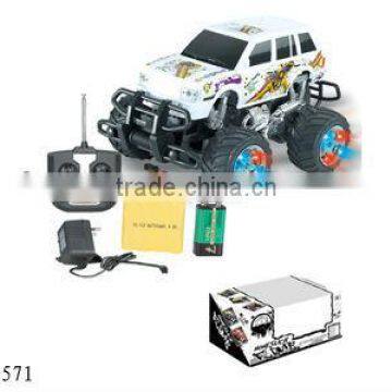 Remote control car with flashing light