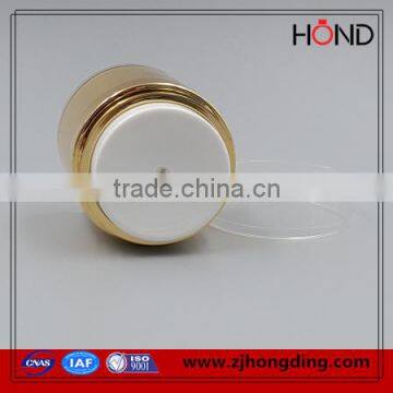 Wholesale Gold Acrylic Airless Bottle Airless Pump Plastic Jar 50g 30g photo-4