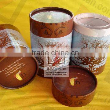 Custom tea paper tube packge with logo print