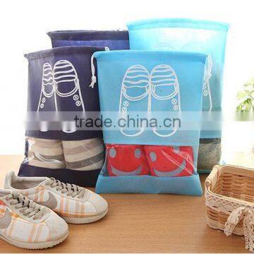 Custom Non Woven Drawstring Shoe Bag Sack Personalised Draw String Shoe Bag photo-3