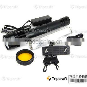 50W Rechargeable Aluminum HID Hunting Flashlight/HID Flash Light/Portable 6600mAh Battery HID Xenon Flashlight