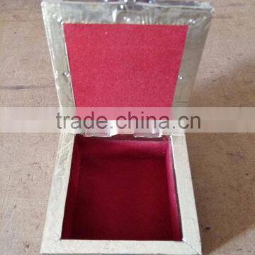 Antique ELEPHANT Designed Wooden Handmade Metal Finish Wedding Favor Box / Trinket Box