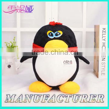 customized plush animal cartoon QQ plush penguin toy