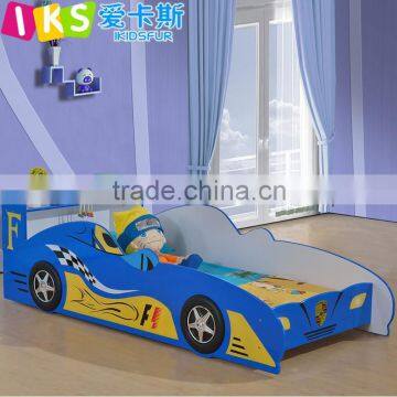 Cool design F1 racing car bed kids furniture Blue/Red