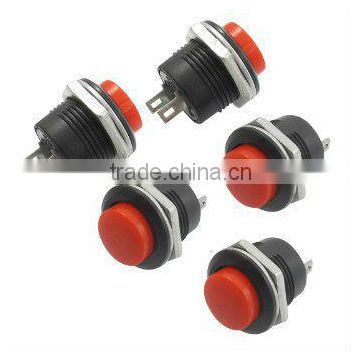 Amico 5 x Momentary SPST NO Red Round Cap Push Button Switch AC 6A/125V 3A/250V