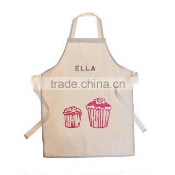 hot design 100% cotton printed kitchen apron uniforms for hotel housekeeper for cooking