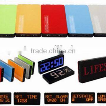 2016 custom logo sample acceptable rohs power bank 10000mah for gift market