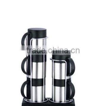 4pcs 220ml double wall stainless steel coffee mug sts