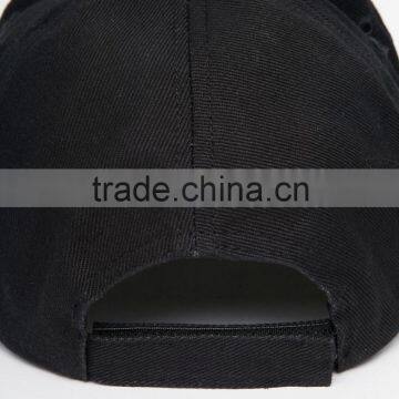 China Factory Daijun New Design OEM High Quality 100%cotton Velcro Black Plain Men Custom 5 Panel Baseball Cap photo-3