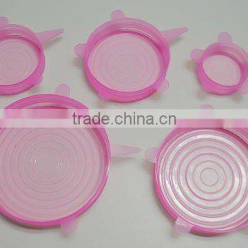 Cost-saving and Fresh Keeping 5pcs Silicone Lid in Assorted Color Universal Silicone Lid FDA and LFGB China