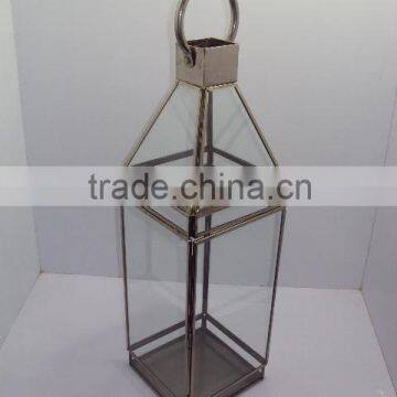 Iron Lantern Nickel Plated