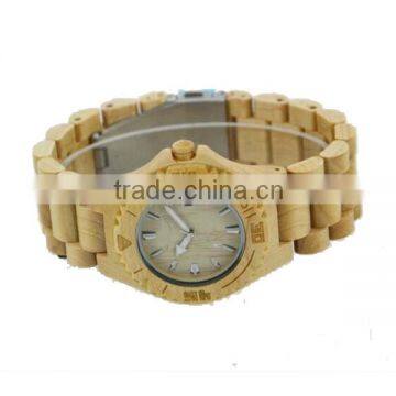 2016 Hot Sell Calendar Feature Maple Wooden Watch photo-2