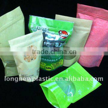 Top Zipper Stand Up Pouches for Snack