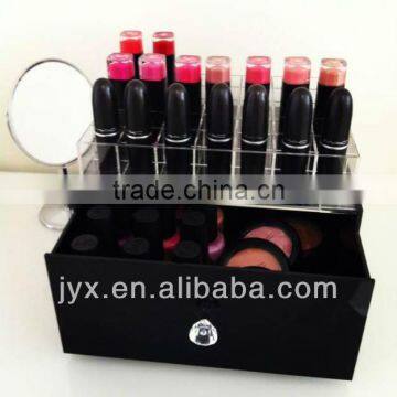 acrylic makeup display organizer/acrylic cosmetic display lipstick stand holder