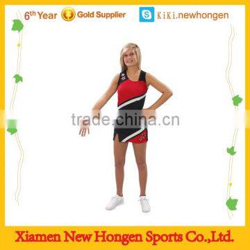 Hot sale dry fit spandex sublimated cheerleading uniform for girls