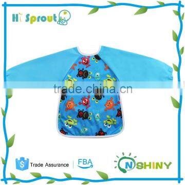 Lightweight and Stylish Toddler Waterproof Sleeved Bib