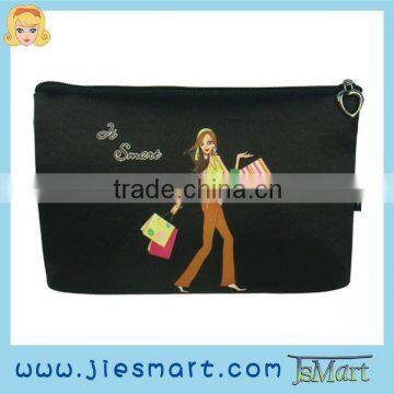 JSMART cosmetic photo printed bag sublimation printing DIY