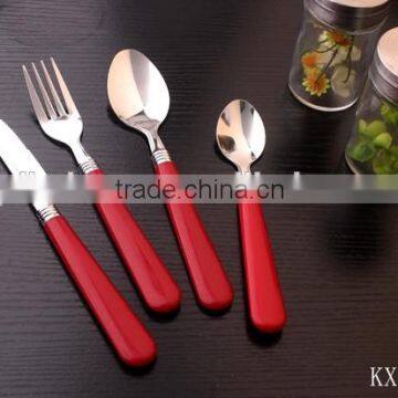 Jieyang Household Plastic Handle Stainless Steel Cutlery SetKX-P039