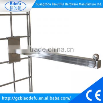 Gridwall Straight Arm, Ball End, Primarily for garment display