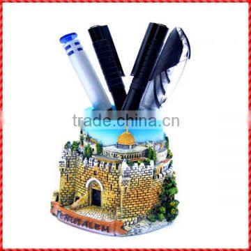 Fancy resin handmade 3D castle Simple pen holder