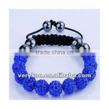 Blue Fashion Crystal Shamballa Bracelets Wholesale FCA-12014