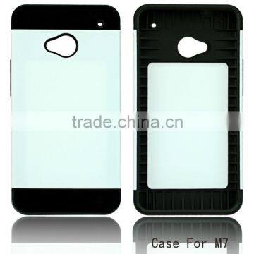 3 in 1 Rugged Case for HTC M7 full protective mobile phone case