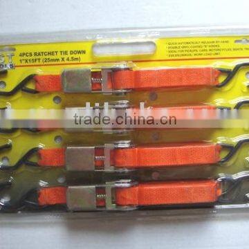 4 pcs ratchet tie down