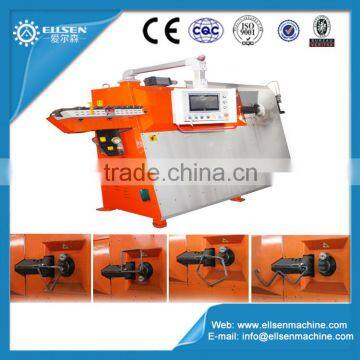 Straightening, hoop bending, cutting three function machine