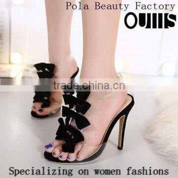 2016 Sexy Open Toe High Heel Sandals New Fashion Bowknot Design High Heel Sandals PZ4374 photo-3