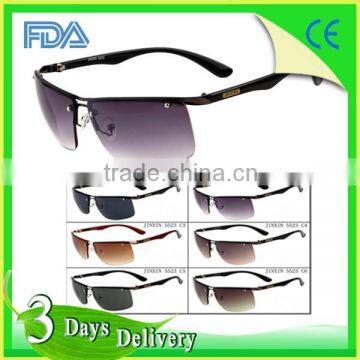 Gentle Multi-color Half Frame Man Sunglasses