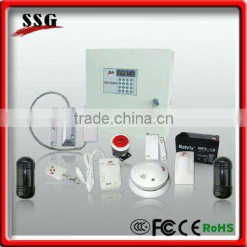 Commercial burglar alarm systems both support PSTN and GSM network