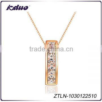 2016 New fashion design top quality zircon necklace wholesale