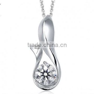 elegant design shinning top quality Micro-inserts zircon pendant necklace