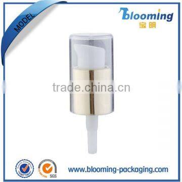 Metal collar AS cap type liquid cream pump for bottle