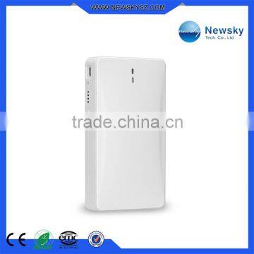 High quality support RJ45 port 10400mAH strong power bank 3g wifi router