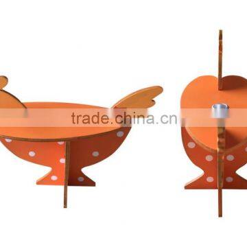 Easter Wooden orange hen candle holder decoration easter wooden candlestick holder gifts for home decoration