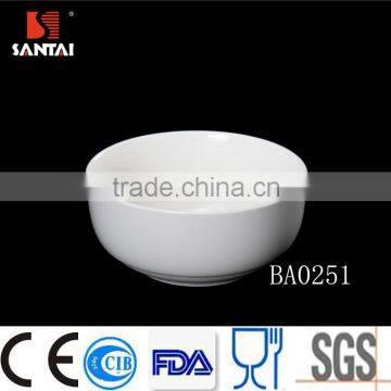 Hot selling White Porcelain round Bowl