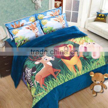 Animal design digital bedding set, 3d oil painting bedlinen