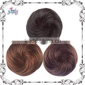 Women Straight Hairpiece Bun Hair Wig Extension