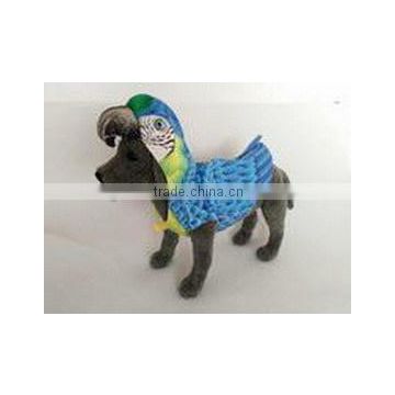 new fashion plush blue macaw pet coat plush parrot dog clothes cat coat plush macaw pet cosplay costume plush pet costume