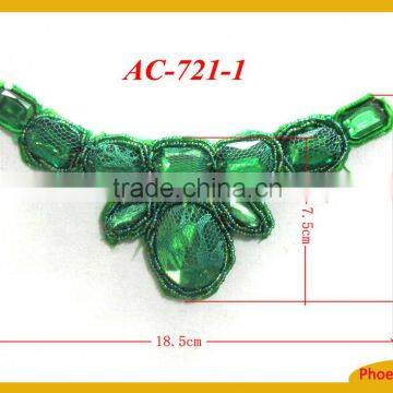 BIG CRYSTAL GLASS BEADS FOR NECKTRIM AC-721