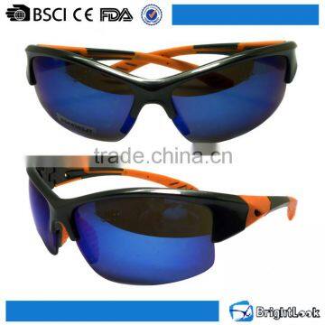 Brightlook nice quality and colorful sun glasses half frame men sports sunglasses