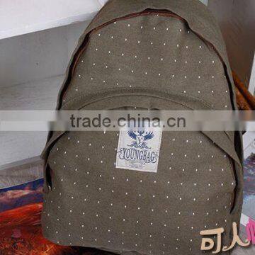 New Design star Canvas Backpack in China Ready goods